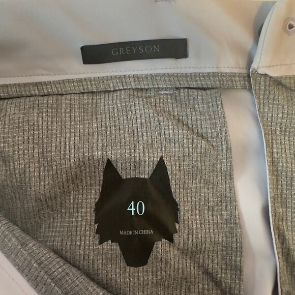 NWT Greyson Men’s Montauk Performance Shorts Size 40 Catbird Blue Gray Golf - Picture 3 of 10